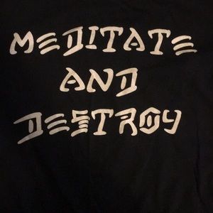 Meditate and Destroy Buddhist T-shirt